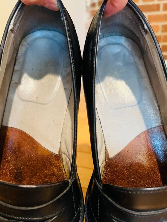 Alden Model 681 Full Strap Loafers in Black Calfskin Men Size US 9.5 D main image 6